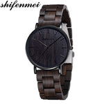 Shifenmei Bamboo women Watch Wooden Dial Face with Scale Men Quartz Watches Straps relojes mujer marca de lujo Mirar Relojes