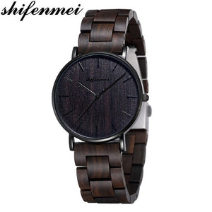 Shifenmei Bamboo women Watch Wooden Dial Face with Scale Men Quartz Watches Straps relojes mujer marca de lujo Mirar Relojes