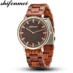 Shifenmei Bamboo women Watch Wooden Dial Face with Scale Men Quartz Watches Straps relojes mujer marca de lujo Mirar Relojes
