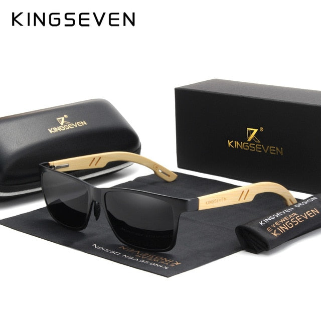 KINGSEVEN 2019 Handmade Bamboo Wood Sunglasses Polarized Lens For Driving Women Eyewear UV400 Protection