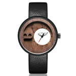 Fashion Top Brand Wooden Watch Men Exquisite Carving Hollow Design Male Clock Unique Green Leather Quartz Wood Watches relogio