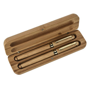 Engraved Ballpoint Pen Personalized Bamboo Box Case Wedding Favors Birthday Baptism Party Valentines Day Gift Father's Day Favor