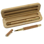 Engraved Ballpoint Pen Personalized Bamboo Box Case Wedding Favors Birthday Baptism Party Valentines Day Gift Father's Day Favor