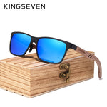 KINGSEVEN 2019 Wood Men Sunglasses Polarized Wooden Sun Glasses for Women Mirror Lens Handmade Fashion UV400 Eyewear Accessories