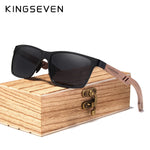 KINGSEVEN 2019 Wood Men Sunglasses Polarized Wooden Sun Glasses for Women Mirror Lens Handmade Fashion UV400 Eyewear Accessories