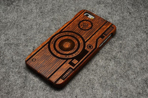LYBALL Wooden Phone Case 100% Handmade Natural Real Wood Bamboo Hard Cover for Apple iPhone X XR XS MAX 8 7 Plus 6 6S Plus 5S SE