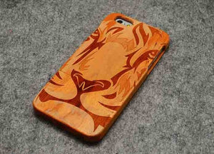LYBALL Wooden Phone Case 100% Handmade Natural Real Wood Bamboo Hard Cover for Apple iPhone X XR XS MAX 8 7 Plus 6 6S Plus 5S SE