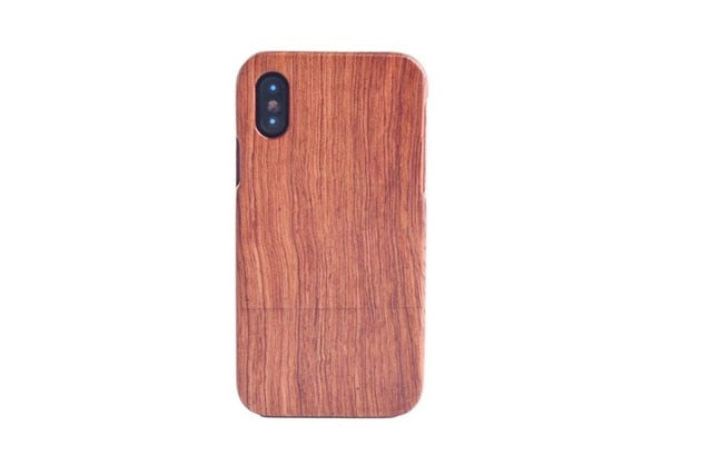 LYBALL Wooden Phone Case 100% Handmade Natural Real Wood Bamboo Hard Cover for Apple iPhone X XR XS MAX 8 7 Plus 6 6S Plus 5S SE