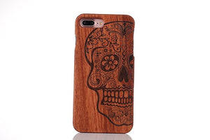 LYBALL Wooden Phone Case 100% Handmade Natural Real Wood Bamboo Hard Cover for Apple iPhone X XR XS MAX 8 7 Plus 6 6S Plus 5S SE