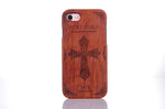 LYBALL Wooden Phone Case 100% Handmade Natural Real Wood Bamboo Hard Cover for Apple iPhone X XR XS MAX 8 7 Plus 6 6S Plus 5S SE