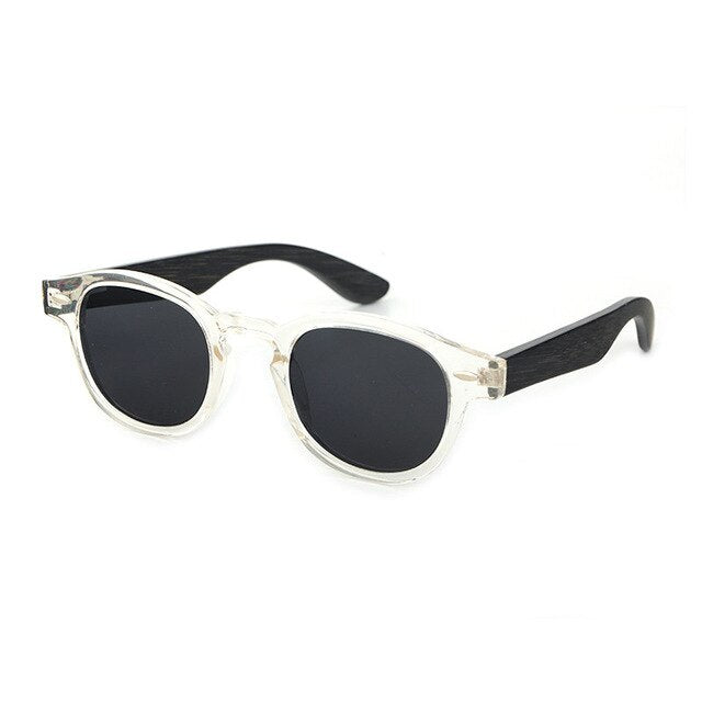 HINDFIELD Wood Sunglasses Women Handmade Round Bamboo Sun Glasses For Men Polarized Mirror Coating Lenses Eyewear gafas de sol