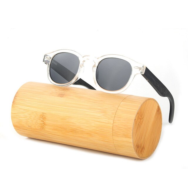 HINDFIELD Wood Sunglasses Women Handmade Round Bamboo Sun Glasses For Men Polarized Mirror Coating Lenses Eyewear gafas de sol