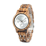BOBO BIRD Simple Wood Women Watches reloj mujer Miyota Quartz Movement Ladies Clock Custom Wristwatch Gift with Wooden Box B-P18
