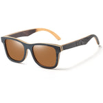 GM Luxury Skateboard Wood Sunglasses Vintage Black Frame Wooden Sunglasses Women Polarized Men's Bamboo Wood Sunglasses S5832
