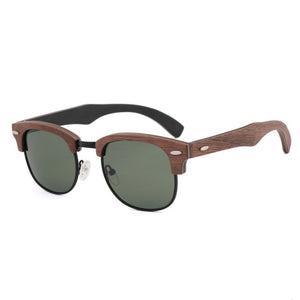 2020 Fashionable Wooden Brand Sunglasses, Women's Polarized Sunglasses, Men's Outing, UV Protection Sunglasses