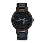 BOBO BIRD Wooden Watches Men Women Date Week Quartz Wristwatch Male часы мужские  Ebony Bamboo Wood Watch Dropshipping fast