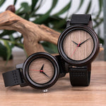DODO DEER Lovers Wood Watches for Women Men Leather Band Bamboo Lover Couple Casual Quartz Watches Ladies OEM as Gift oem B18