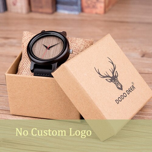DODO DEER Lovers Wood Watches for Women Men Leather Band Bamboo Lover Couple Casual Quartz Watches Ladies OEM as Gift oem B18