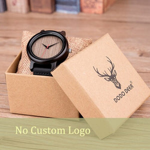 DODO DEER Lovers Wood Watches for Women Men Leather Band Bamboo Lover Couple Casual Quartz Watches Ladies OEM as Gift oem B18
