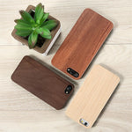 Wooden Phone Case For iPhone X XR XS 11 Pro Max Bamboo Cover Luxury Hard PC Wood Case For iPhone 11 Pro Max 8 7 6S 6 Plus Cover