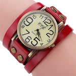 Luxury Brand Vintage Cow Leather Bracelet Watch Women Leather Bamboo Women's Watch  Classic Reloj Mujer 2019 Relogio Feminino