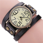 Luxury Brand Vintage Cow Leather Bracelet Watch Women Leather Bamboo Women's Watch  Classic Reloj Mujer 2019 Relogio Feminino