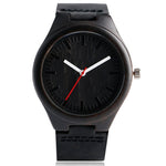 Fashion Nature Bamboo Hand-made Light Wood Quartz Watches with Genuine Leather Band for Women Men's Casual Wristwatch Relojes