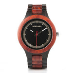 BOBO BIRD V-O01/O02Men's Quartz Watch Top Luxury Brand Bamboo Wood Dress Wristwatch  with Classic Folding Clasp in Wood Gift Box