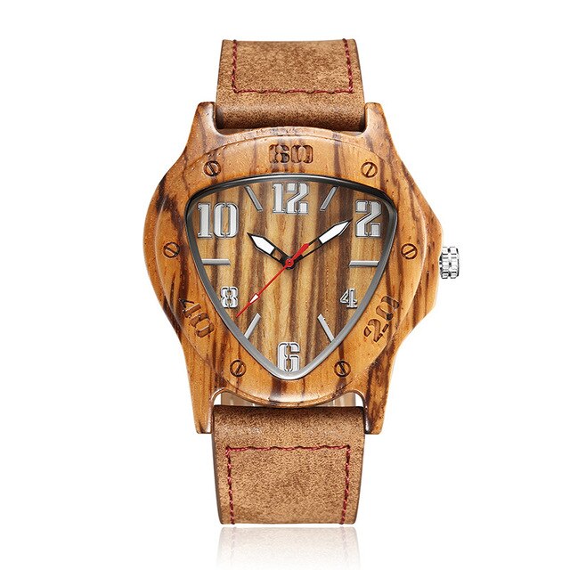 Quartz Watches Wood Mens Clock Unique Design Top Luxury Brand Wooden Bamboo Sport Wrist Watch Black Face Hodinky Man Women 2017