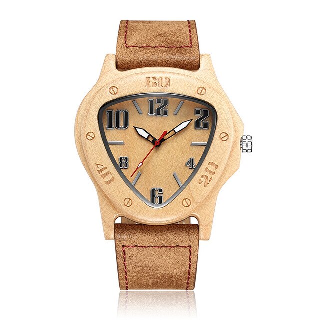 Quartz Watches Wood Mens Clock Unique Design Top Luxury Brand Wooden Bamboo Sport Wrist Watch Black Face Hodinky Man Women 2017