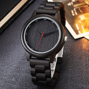 Quartz Watches Wood Mens Clock Unique Design Top Luxury Brand Wooden Bamboo Sport Wrist Watch Black Face Hodinky Man Women 2017
