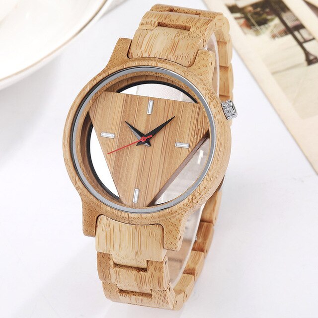 Quartz Watches Wood Mens Clock Unique Design Top Luxury Brand Wooden Bamboo Sport Wrist Watch Black Face Hodinky Man Women 2017
