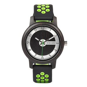 Relogio Masculino BOBO BIRD Silicone Watch Men Bamboo Wood Women Watches Quartz erkek kol saati Accept Logo Drop Shipping