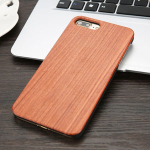 Real Wood Case For iphone X XS Max XR 8 7 6 6S Plus 5 5S SE Cover Durable Natural Rosewood Bamboo Walnut Wooden Hard Phone Cases