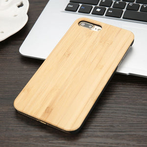 Real Wood Case For iphone X XS Max XR 8 7 6 6S Plus 5 5S SE Cover Durable Natural Rosewood Bamboo Walnut Wooden Hard Phone Cases