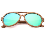 Brand Design Zebra Wood Sunglasses Men Polarized Lens Bamboo Sun Glass For Women Free shipping
