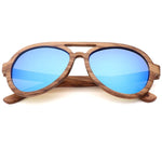 Brand Design Zebra Wood Sunglasses Men Polarized Lens Bamboo Sun Glass For Women Free shipping