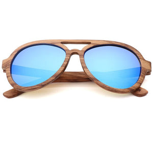 Brand Design Zebra Wood Sunglasses Men Polarized Lens Bamboo Sun Glass For Women Free shipping