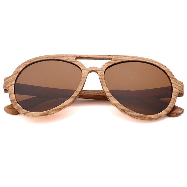 Brand Design Zebra Wood Sunglasses Men Polarized Lens Bamboo Sun Glass For Women Free shipping