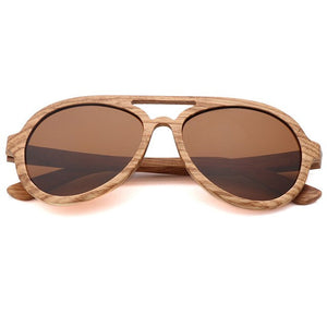 Brand Design Zebra Wood Sunglasses Men Polarized Lens Bamboo Sun Glass For Women Free shipping