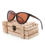 100% pure Brown bamboo sunglasses women 2018  fashion sunglasses  men polarized shades for women UV400 retro sunglasses