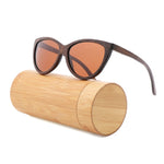 100% pure Brown bamboo sunglasses women 2018  fashion sunglasses  men polarized shades for women UV400 retro sunglasses