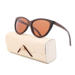 100% pure Brown bamboo sunglasses women 2018  fashion sunglasses  men polarized shades for women UV400 retro sunglasses