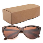 100% pure Brown bamboo sunglasses women 2018  fashion sunglasses  men polarized shades for women UV400 retro sunglasses