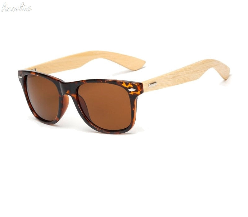 Wood Sunglasses Men Bamboo Sunglass Women Brand Design Sport Goggles Gold Mirror Sun Glasses Shades lunette oculo Retro Vintage